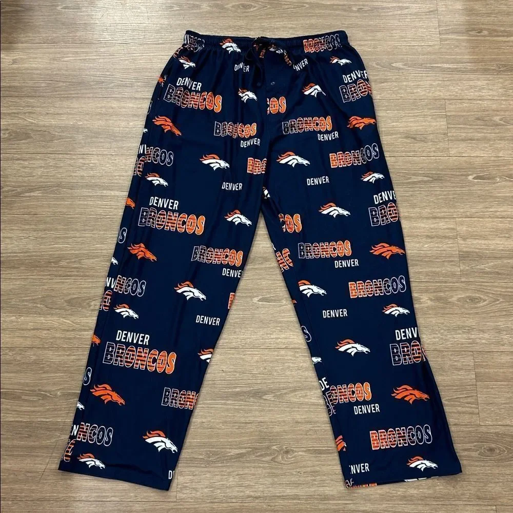 NFL Team Apparel Mens Denver Broncos Lounge Pants/Sleepwear